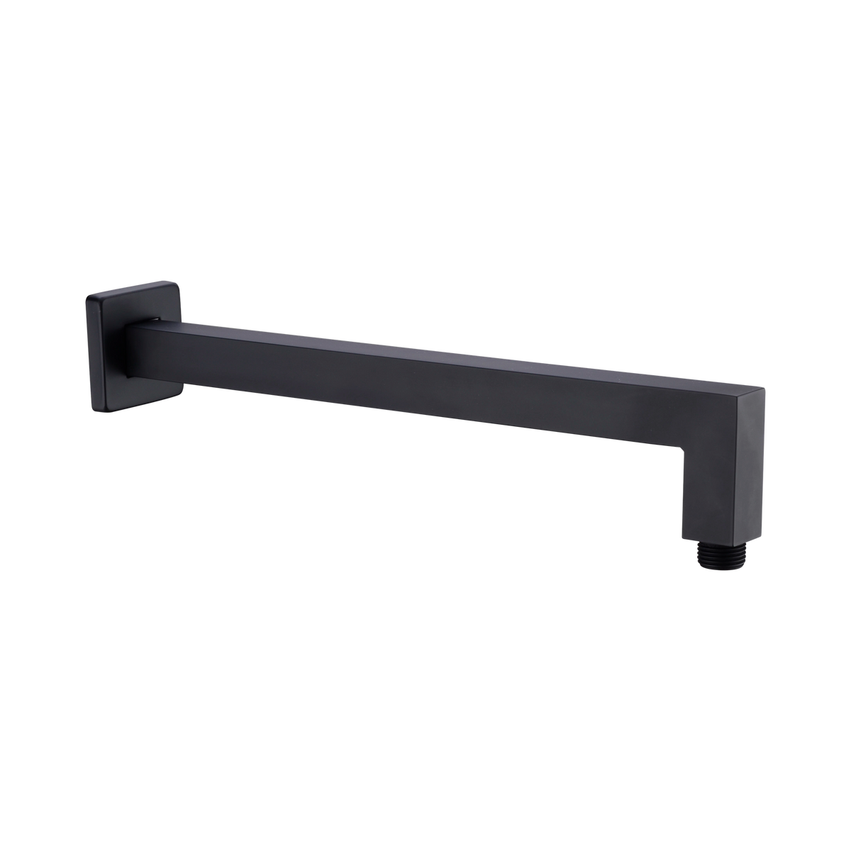 Square Shower Arm Matte Black