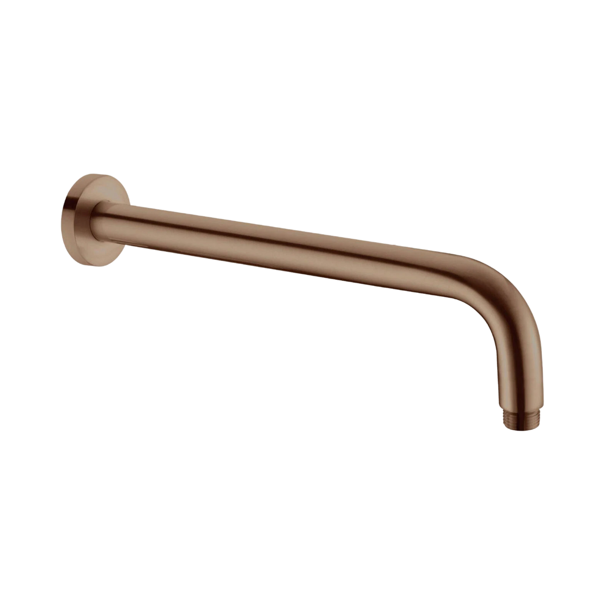 Round Shower Arm 330mm Length Brushed Bronze