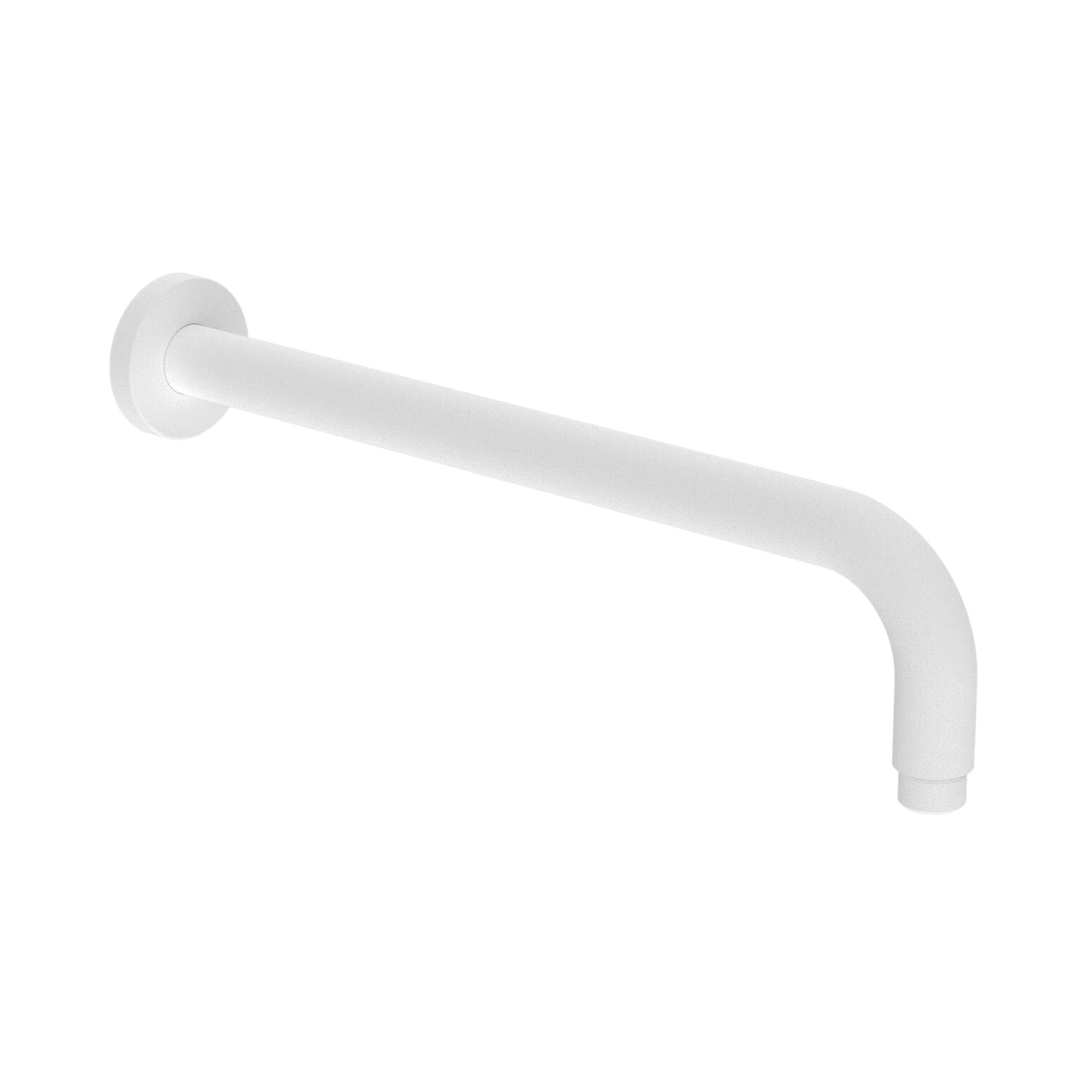 Round Shower Arm 500mm Length Matte White
