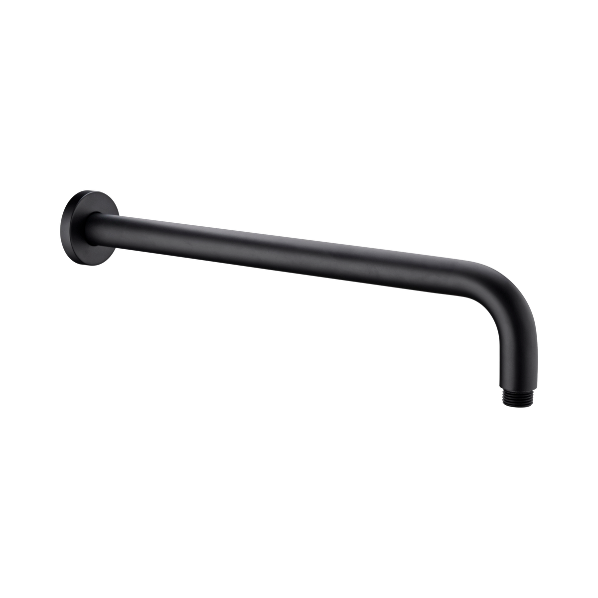 Round Shower Arm 330mm Length Matte Black