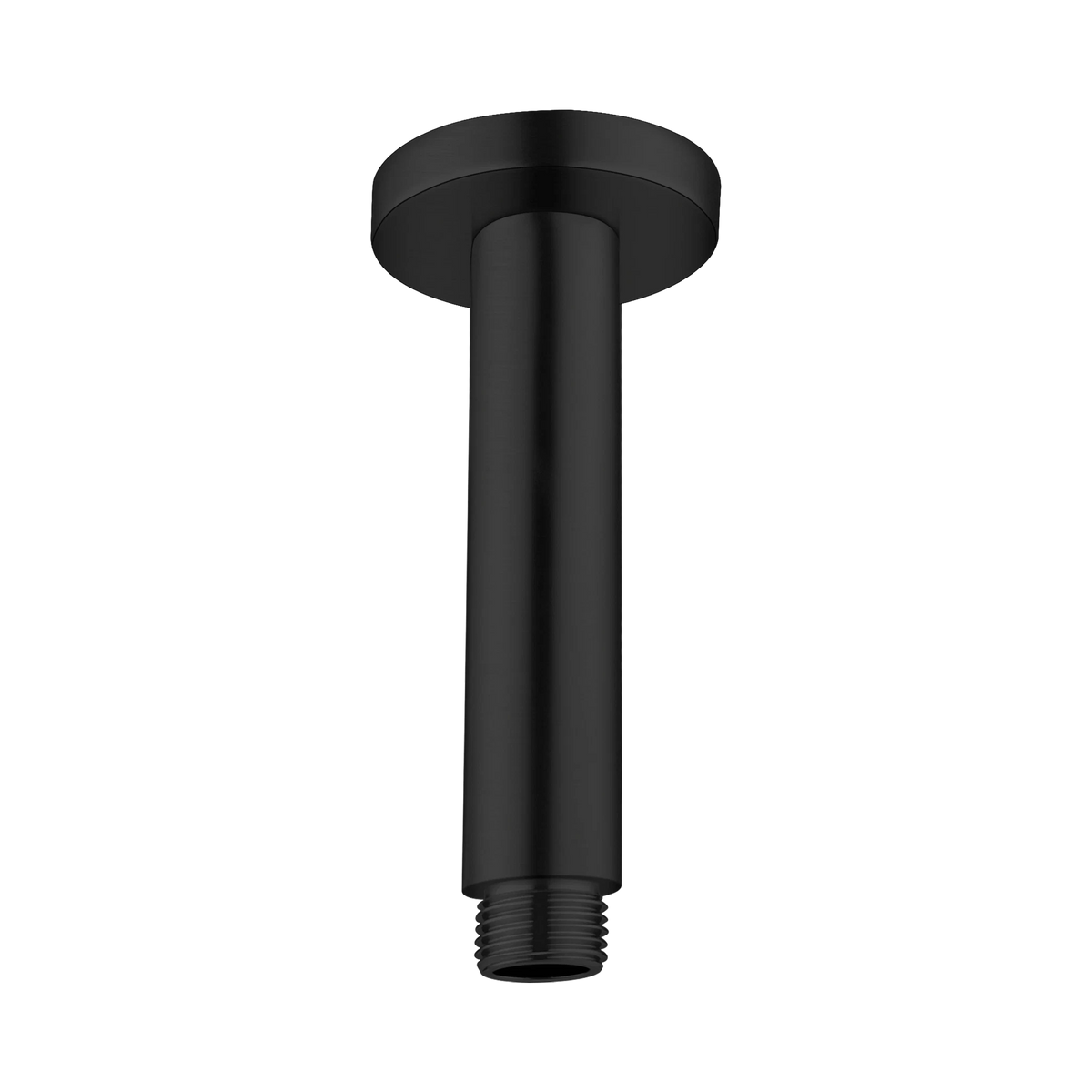 Round Ceiling Arm 100mm Length Matte Black