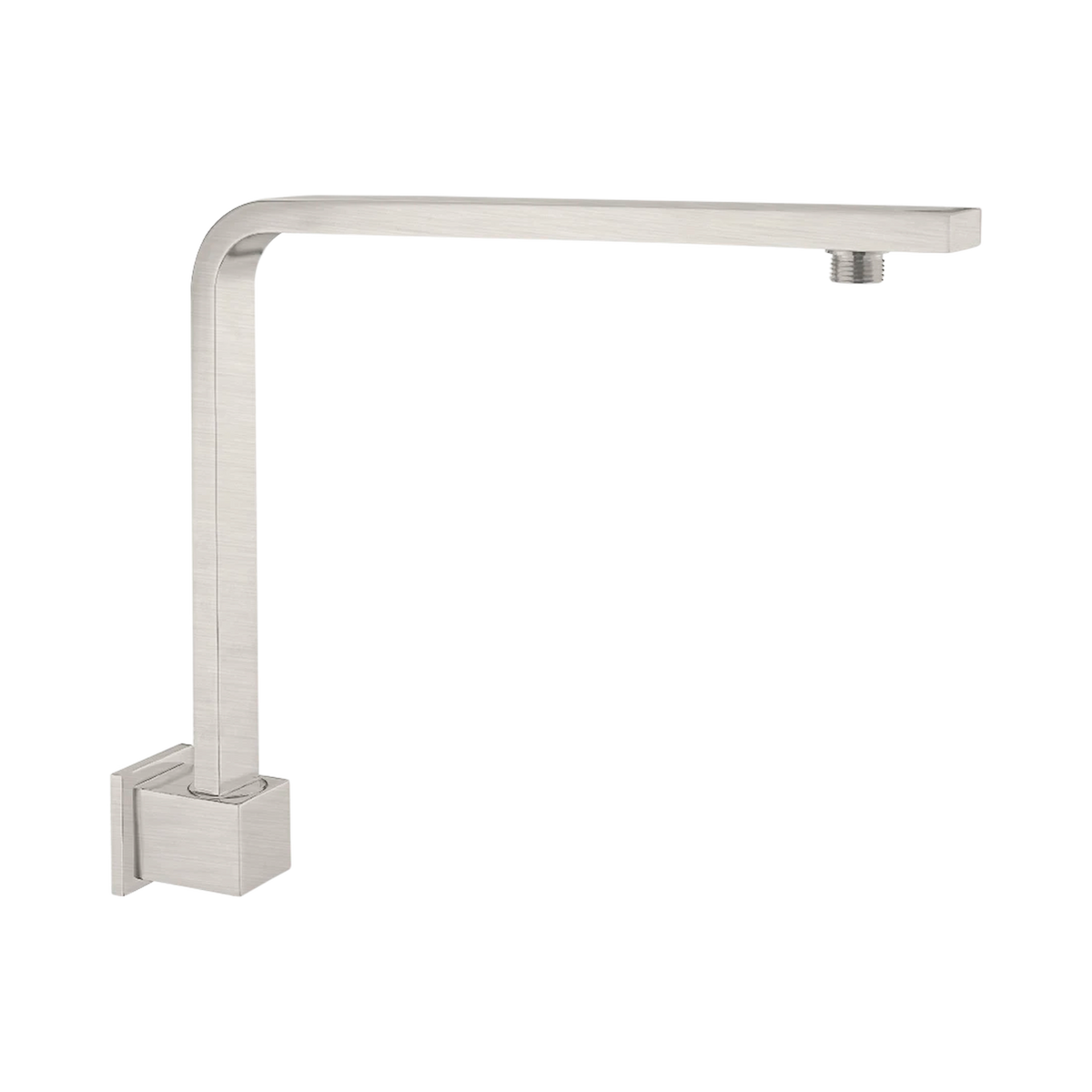Square Swivel Shower Arm Brushed Nickel