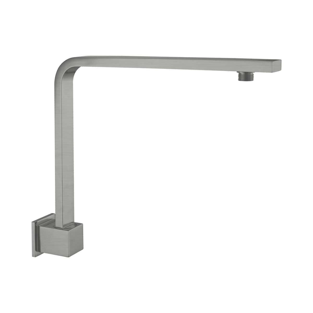Square Swivel Shower Arm Gun Metal