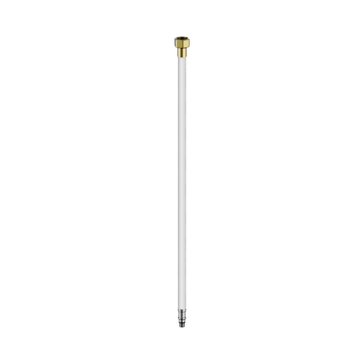 Premium Flexible Mixer Tap Hose Pair Brushed Gold