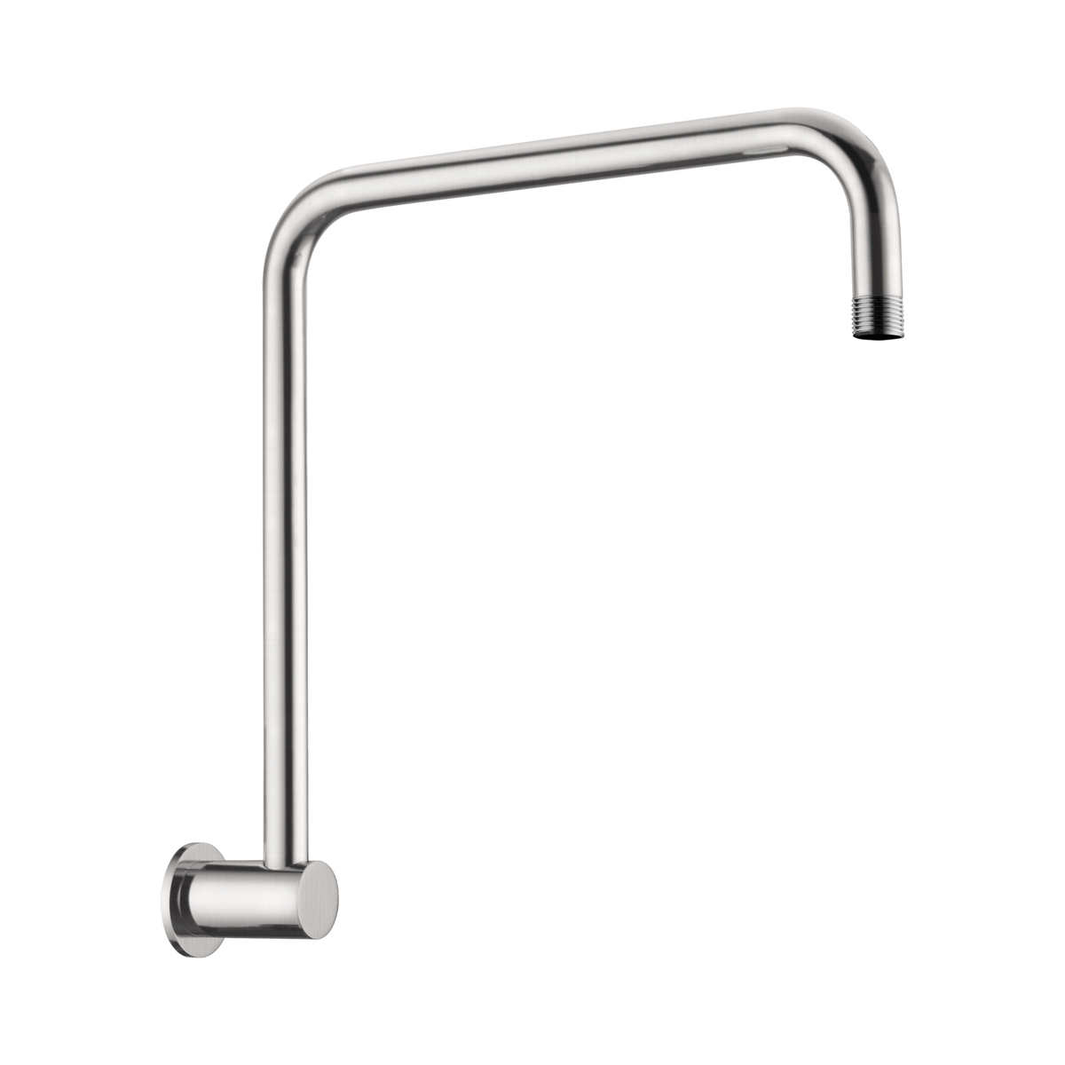 Round Swivel Shower Arm Brushed Nickel