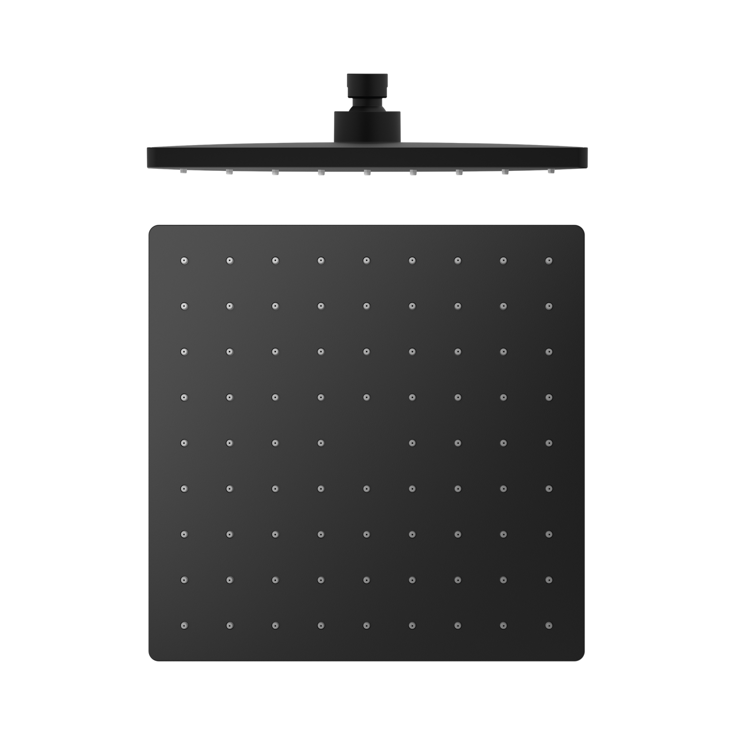 250mm ABS Square Shower Head Matte Black