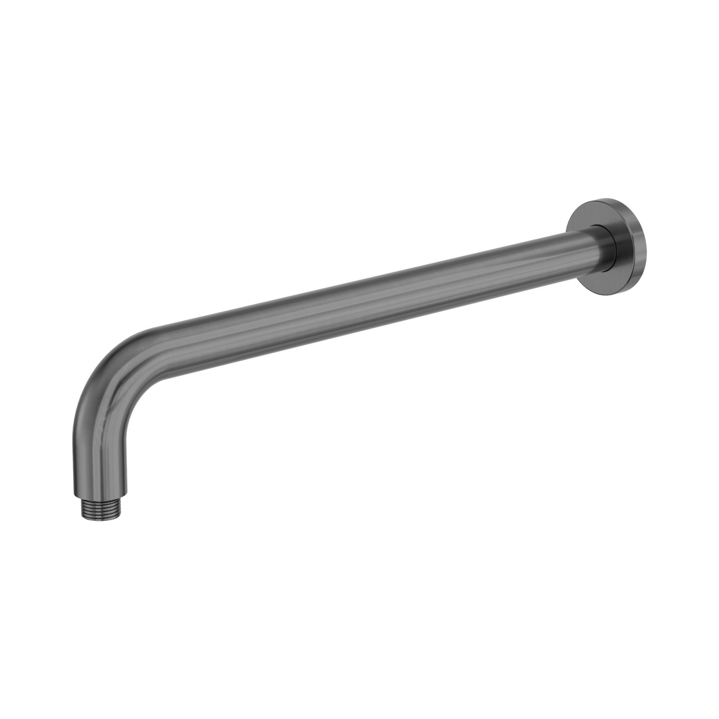 Zen SS316L Round Shower Arm 400mm Length Graphite