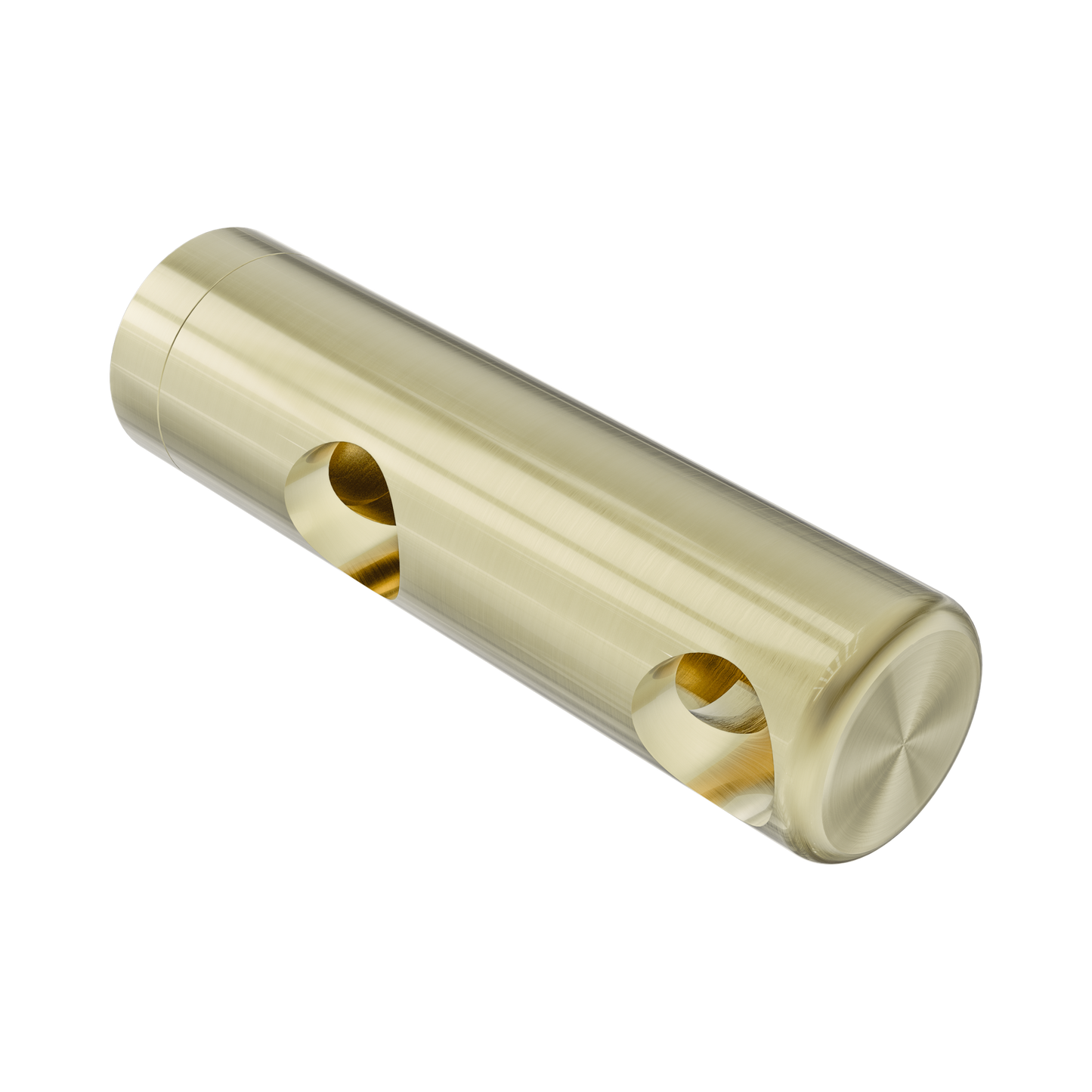 Mecca Care Make Your Own 25mm Grab Rail Double Towel Bracket Right Brushed Gold