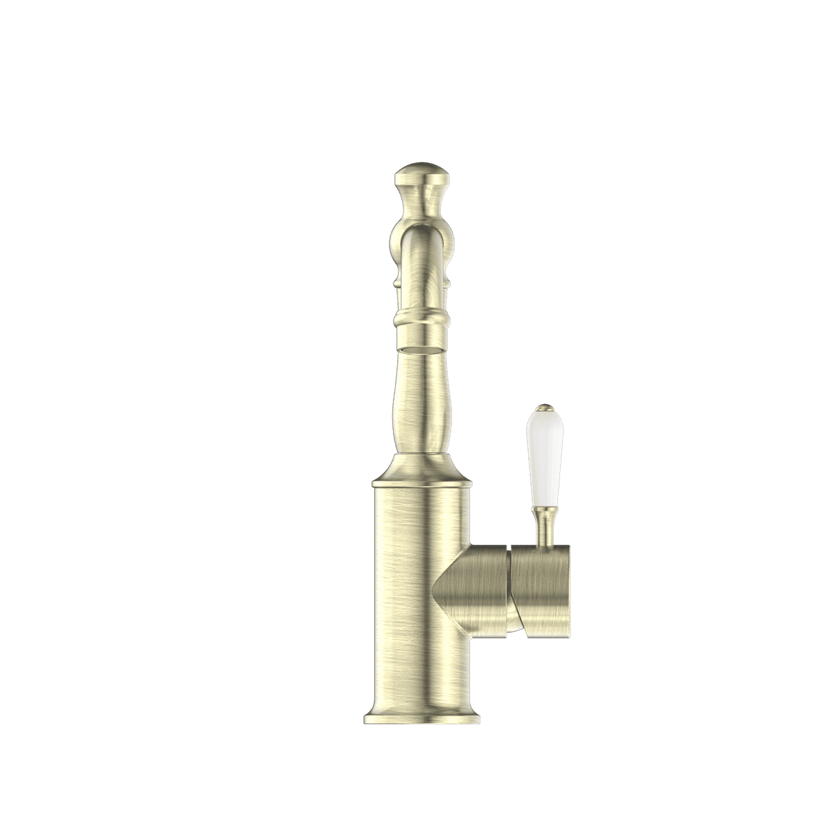 York Basin Mixer With White Porcelain Lever - Reno Spares