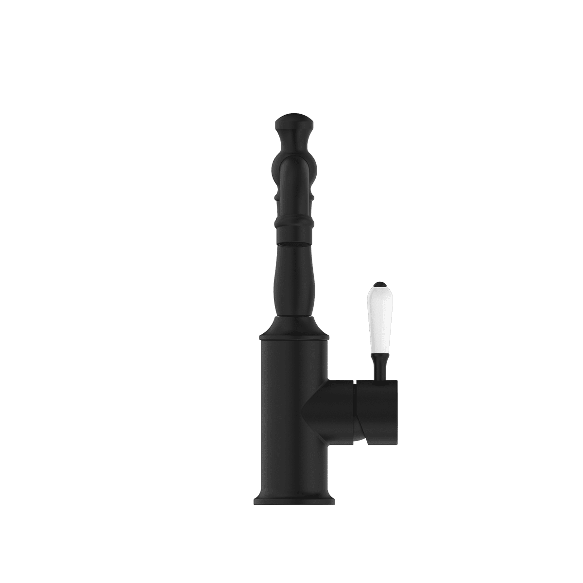 York Basin Mixer With White Porcelain Lever - Reno Spares