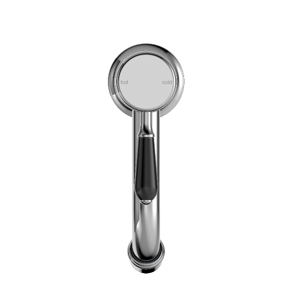 Nero York Straight Basin Mixer With Porcelain Lever NR692101b03CH