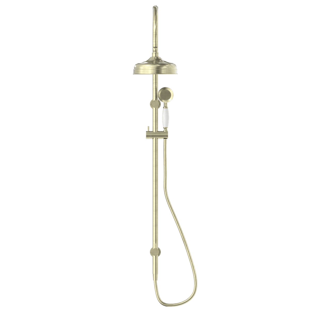 York Twin Shower With White Porcelain Hand Shower - Reno Spares