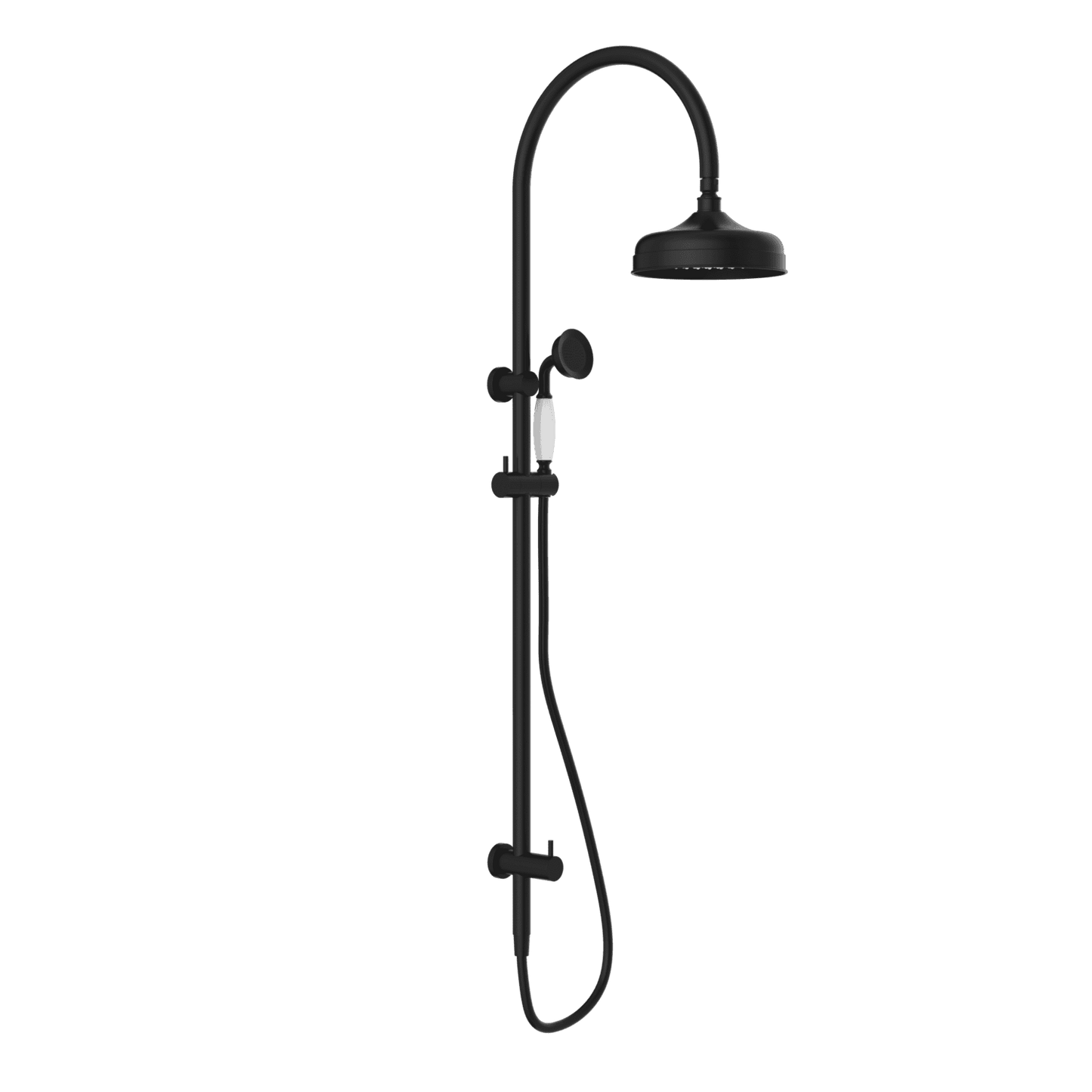 York Twin Shower With White Porcelain Hand Shower - Reno Spares