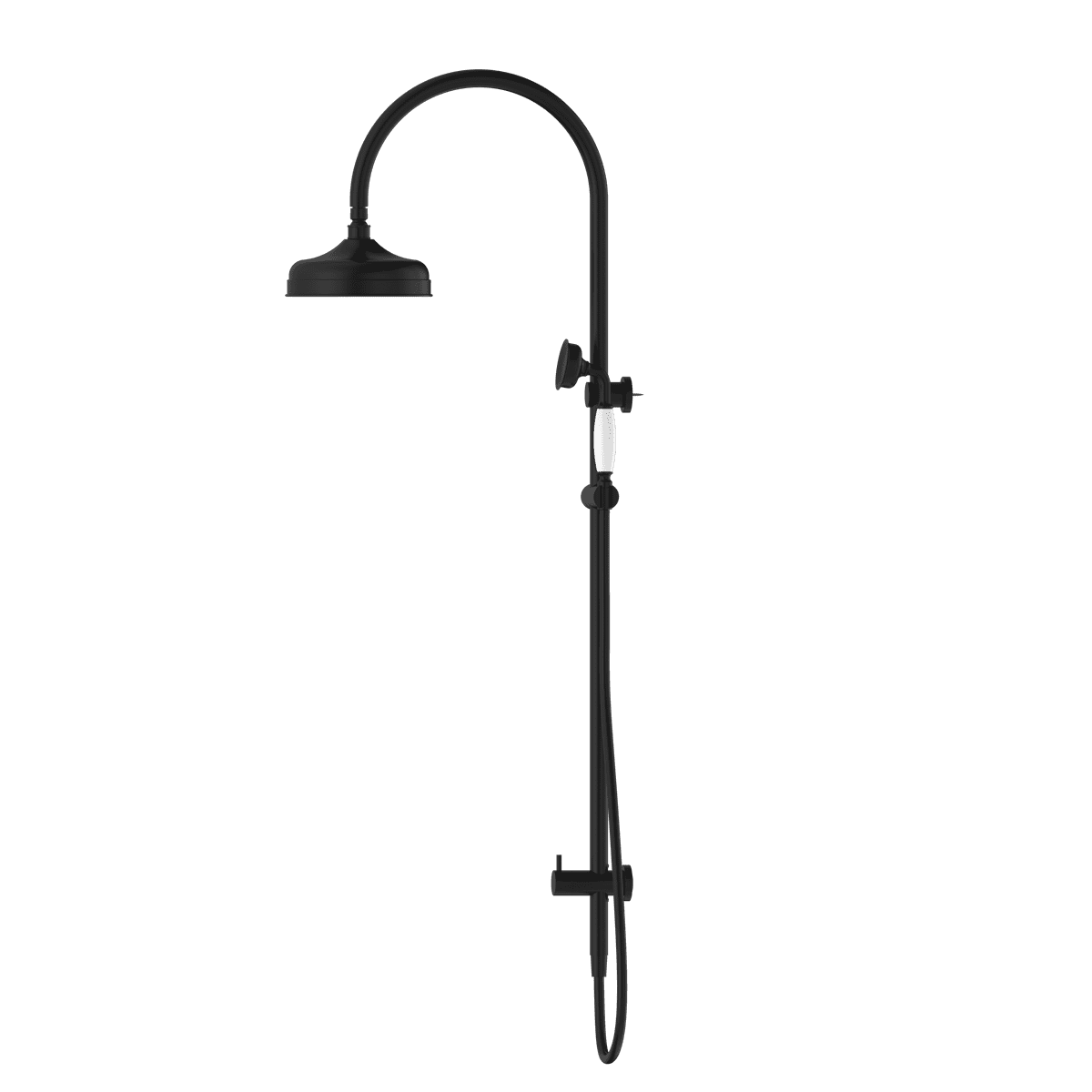 York Twin Shower With White Porcelain Hand Shower - Reno Spares