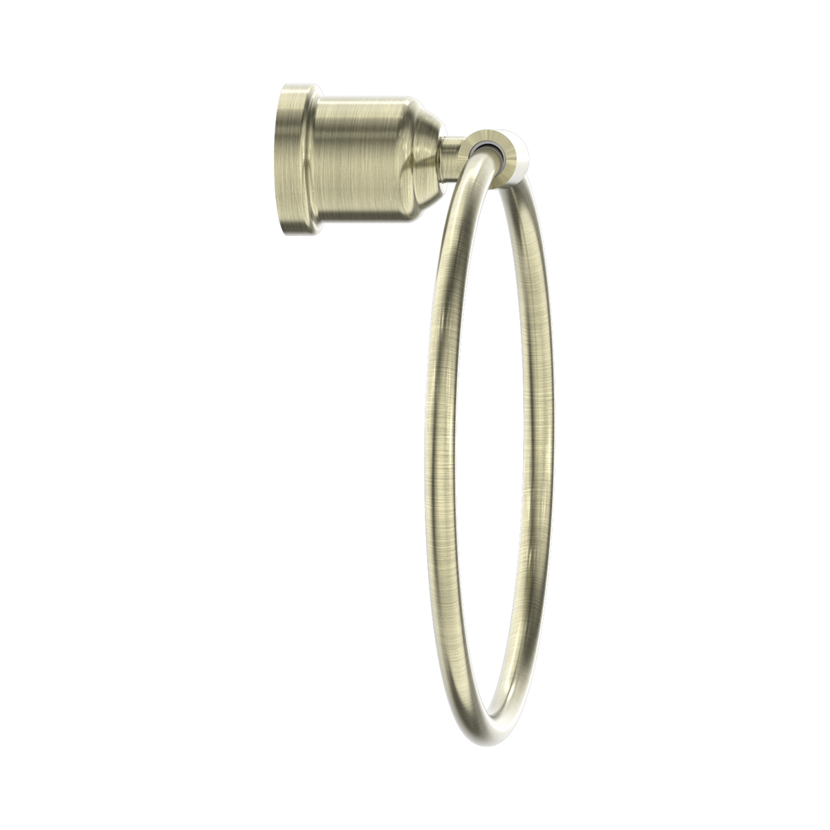 York Towel Ring Aged Brass