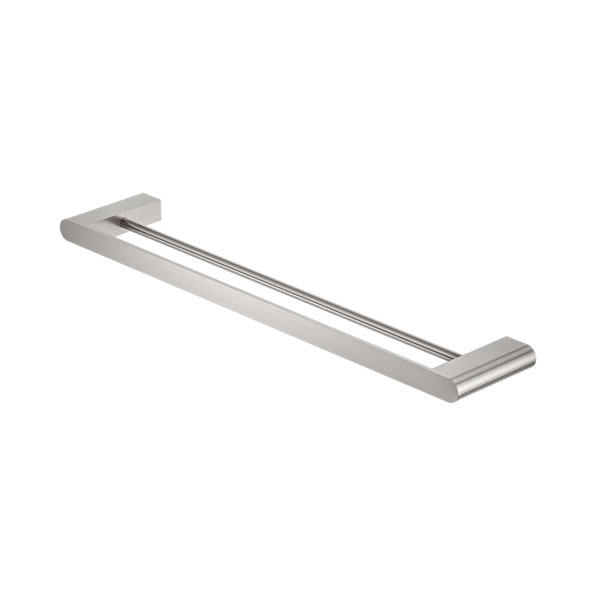 Bianca Double Towel Rail 600mm Brushed Nickel