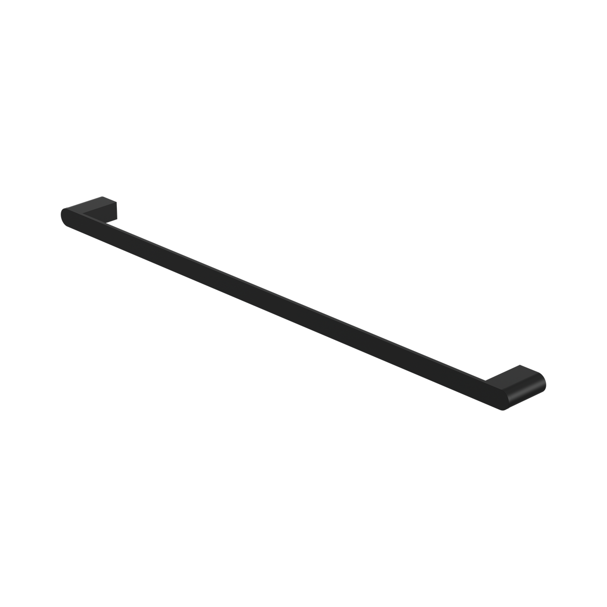 Bianca Single Towel Rail 800mm Matte Black