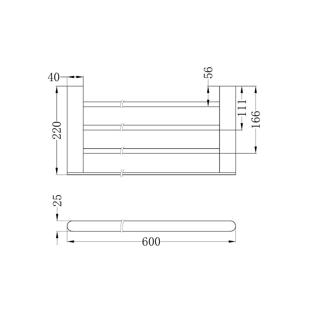 Bianca Towel Rack - Reno Spares
