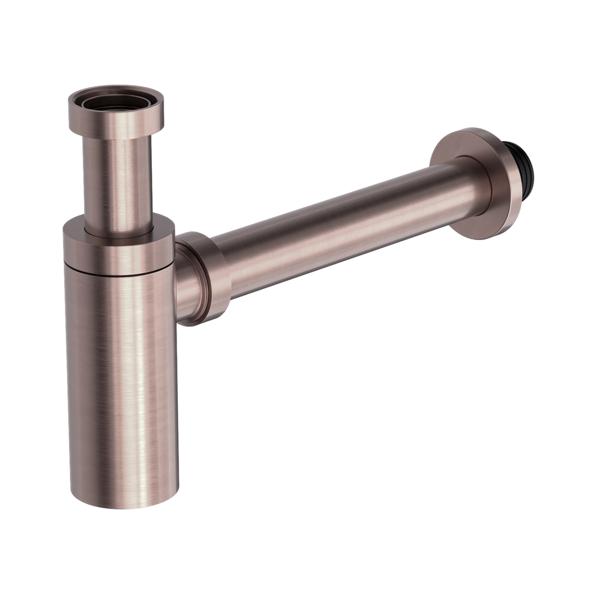 40mm Round Bottle Trap Brushed Bronze