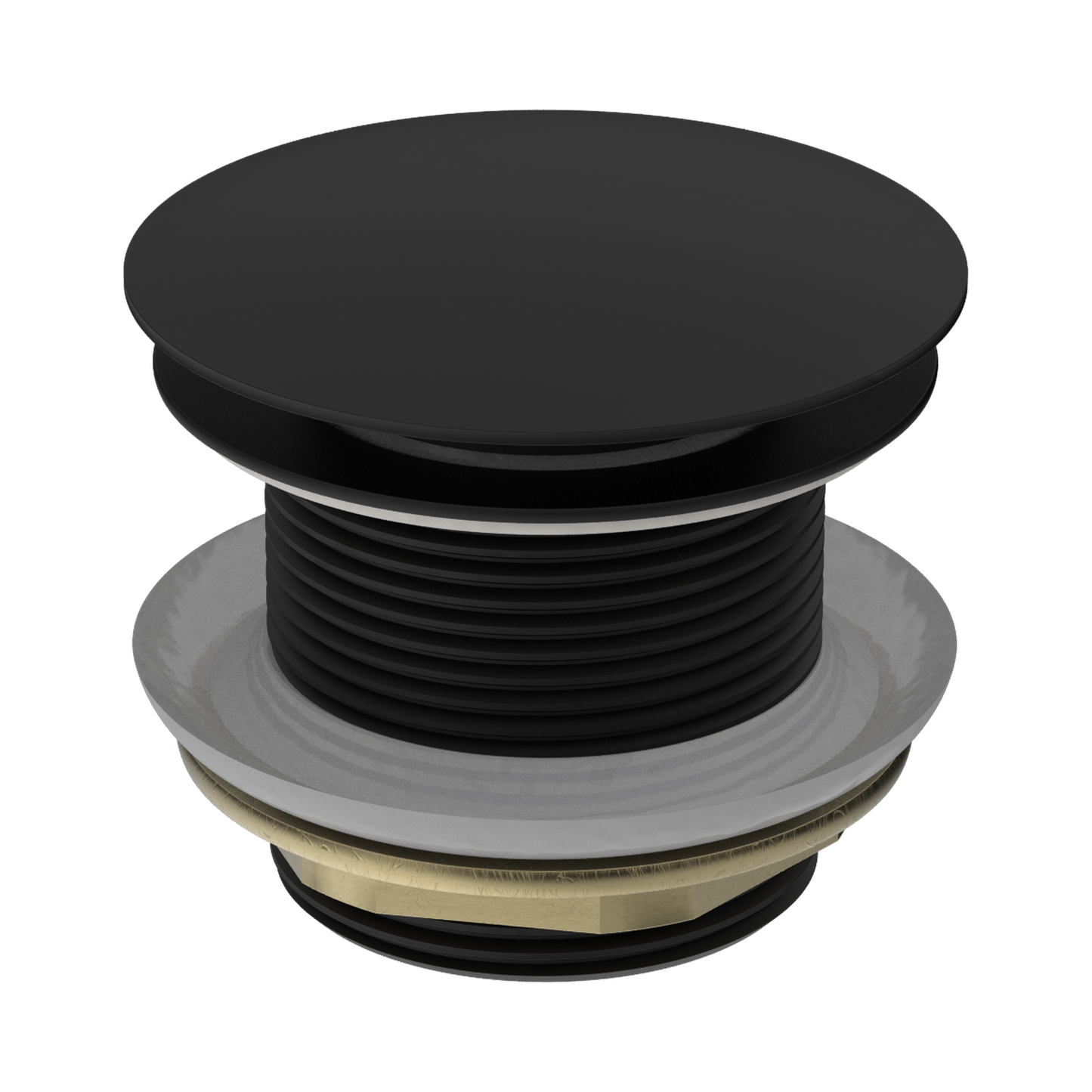 40mm Bath Pop-Up Plug With Removable Waste No Overflow Matte Black
