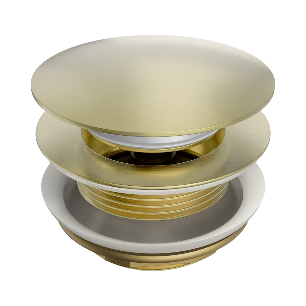 Short Pop Up Bath Waste 40mm Brushed Gold