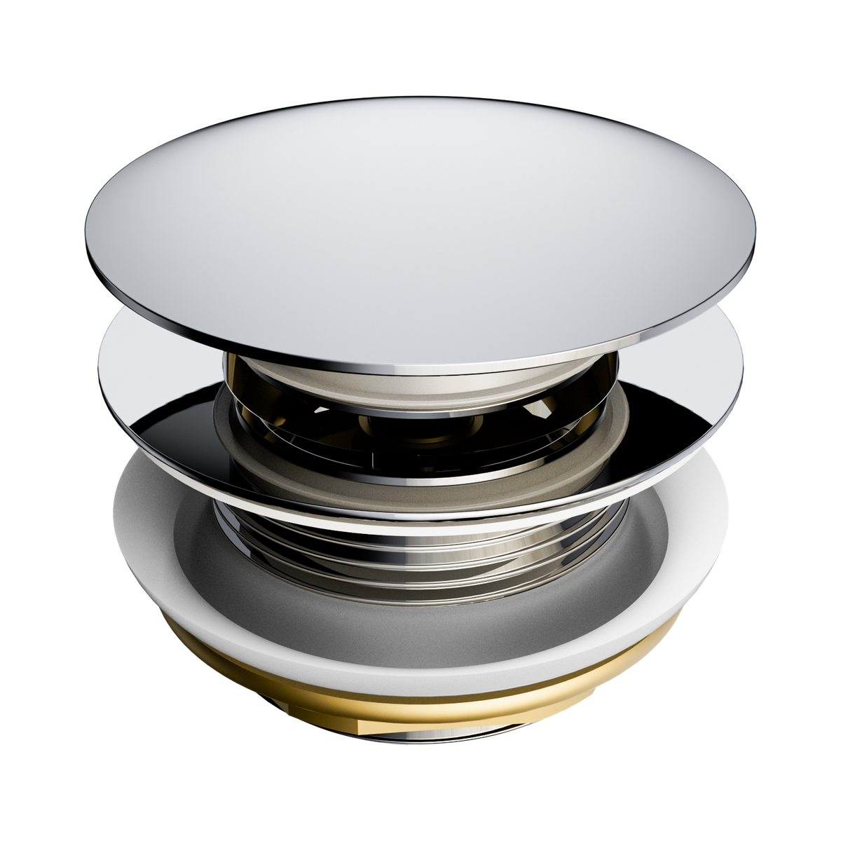 Short Pop Up Bath Waste 40mm Chrome