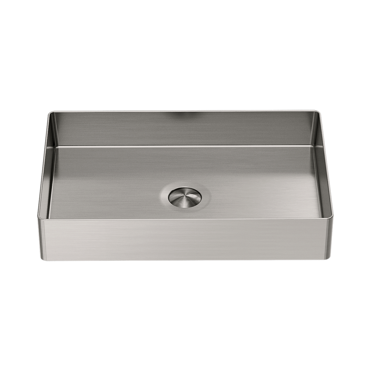 Opal Rectangle Stainless Steel Basin Brushed Nickel