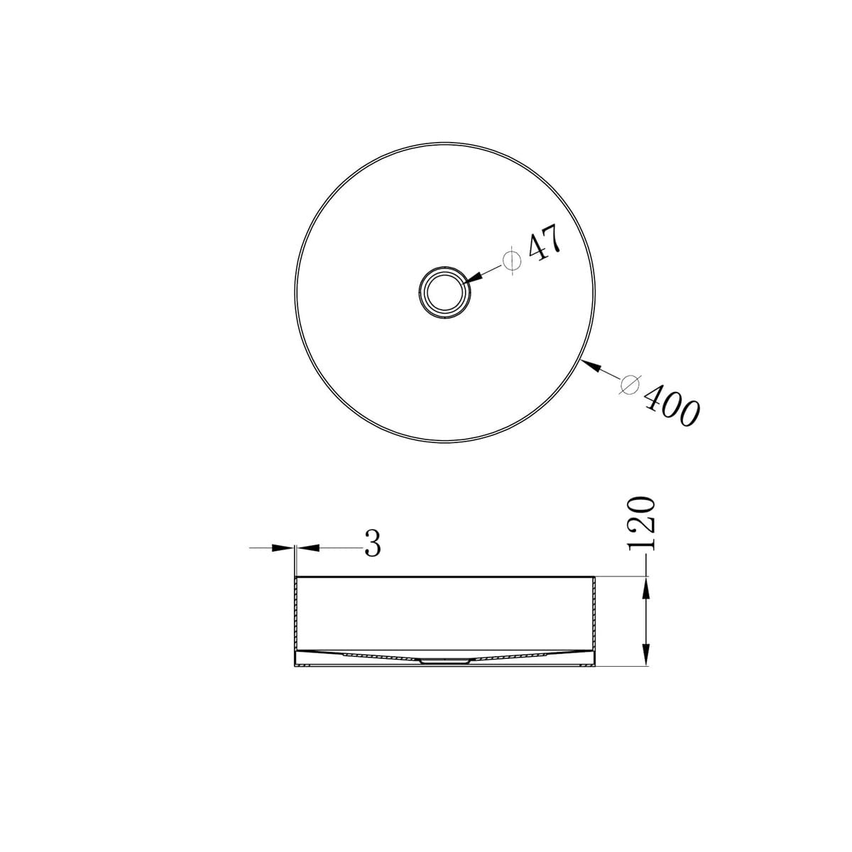 Opal Round 400MM Stainless Steel Basin - Reno Spares
