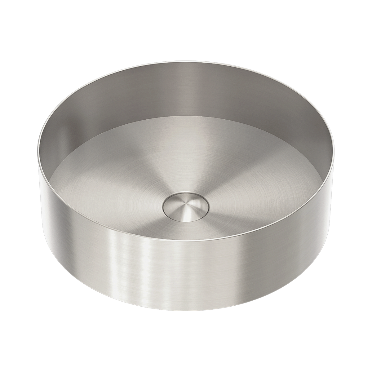 Opal Round 400mm Stainless Steel Basin Brushed Nickel