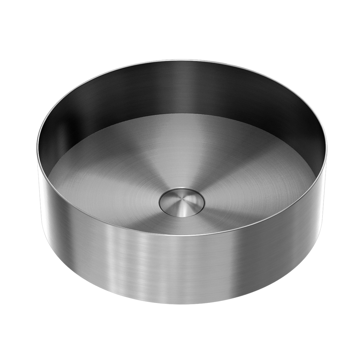 Opal Round 400mm Stainless Steel Basin Graphite