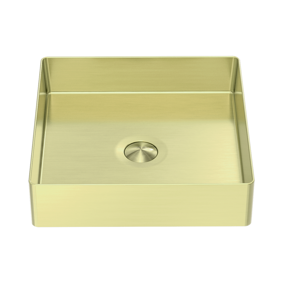 Opal Square 400mm Stainless Steel Basin Brushed Gold