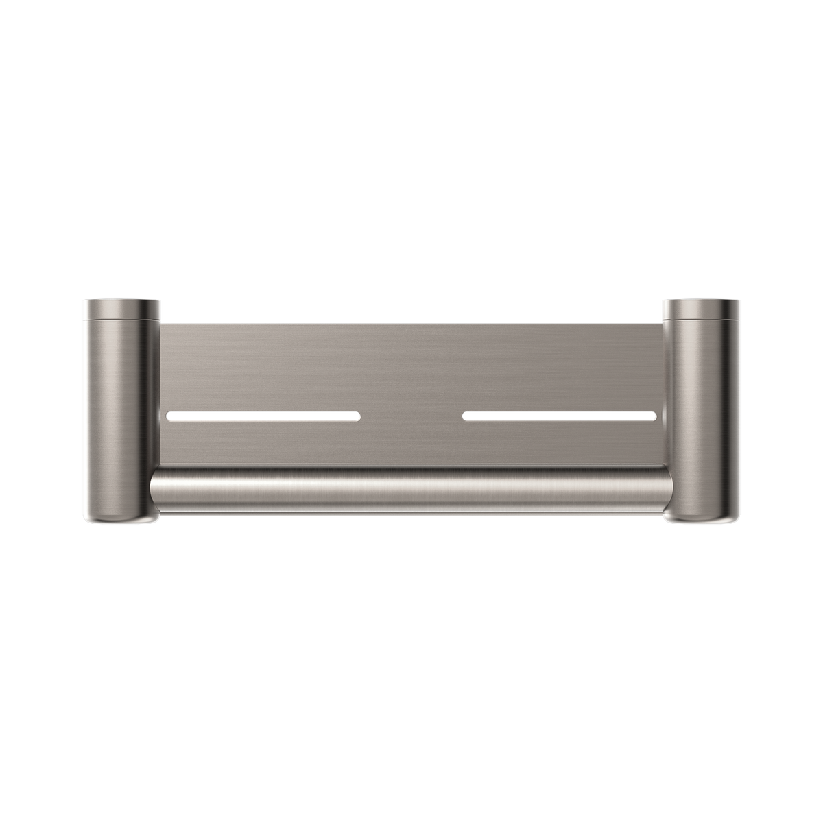 Mecca Care 25mm Grab Rail With Shelf 300mm Brushed Nickel