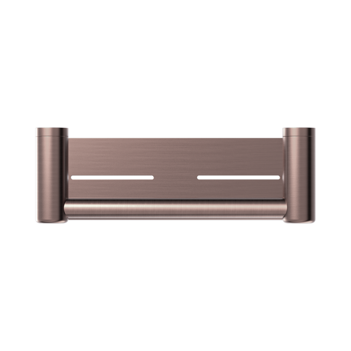 Mecca Care 25mm Grab Rail With Shelf 300mm Brushed Bronze