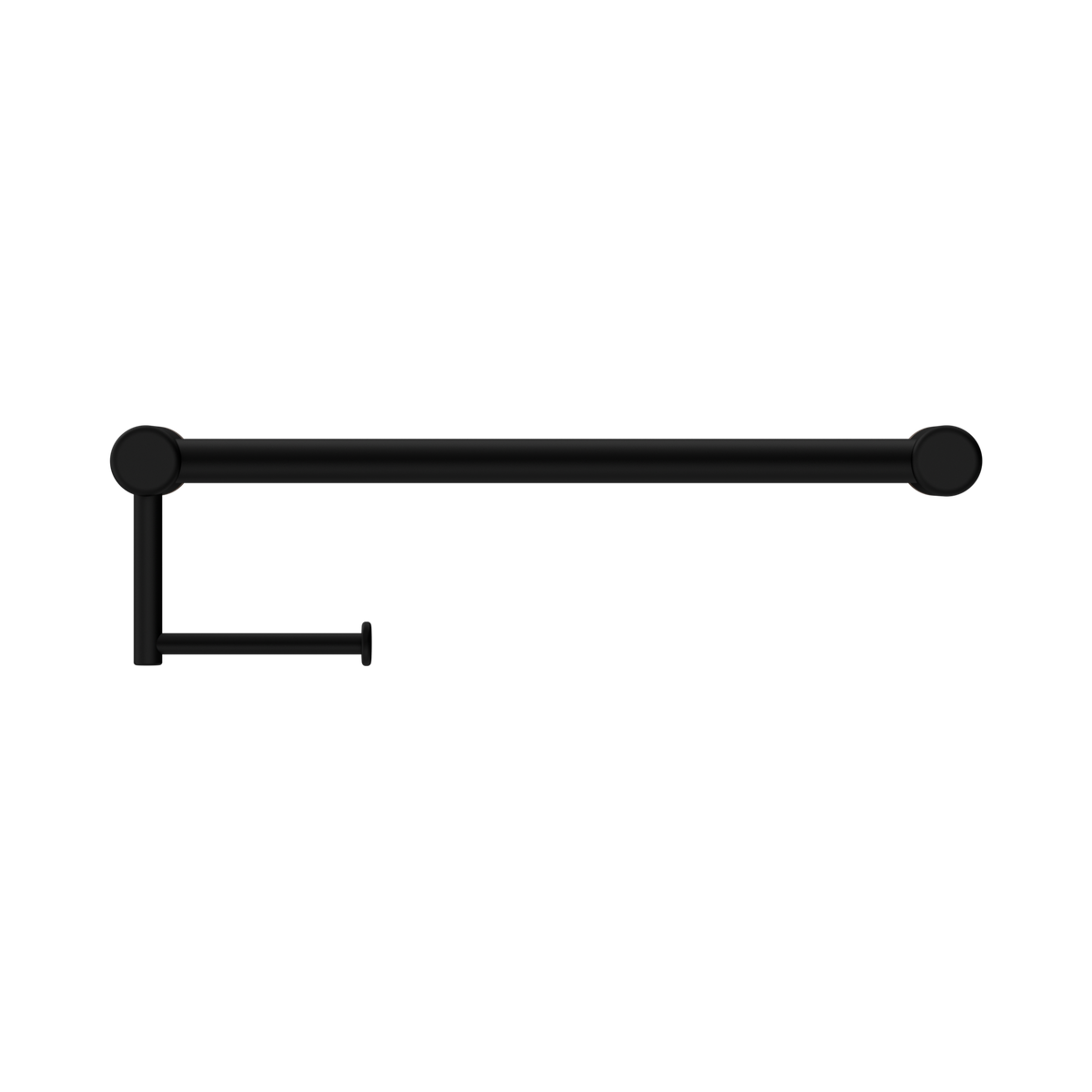 Mecca Care 25mm Toilet Roll Rail 450mm Matte Black