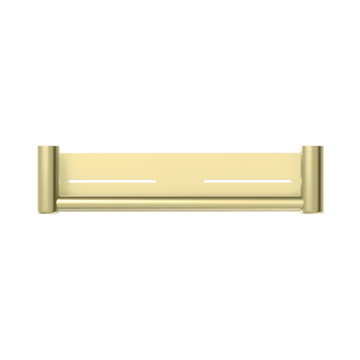 Mecca Care 25mm Grab Rail With Shelf 450mm Brushed Gold