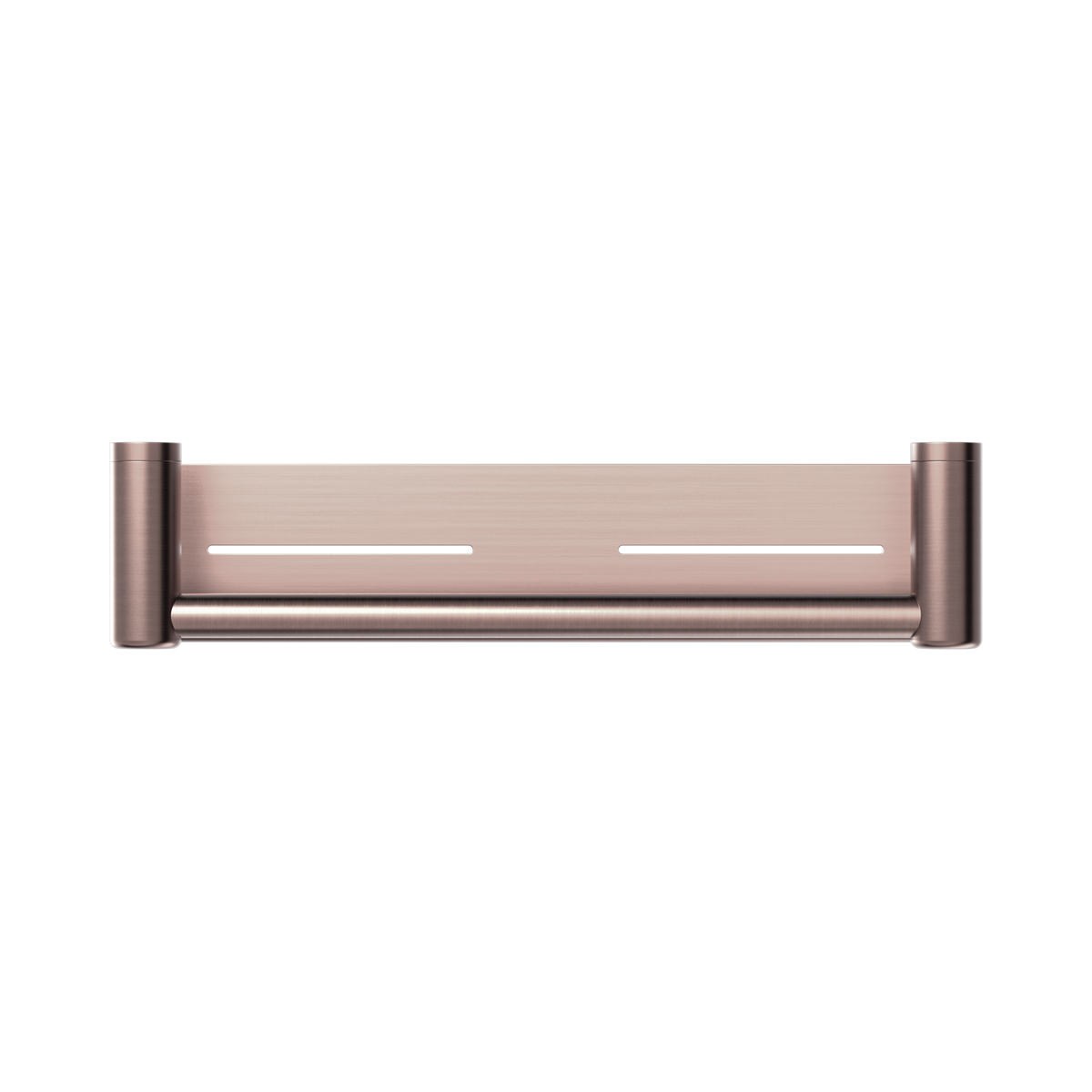Mecca Care 25mm Grab Rail With Shelf 450mm Brushed Bronze