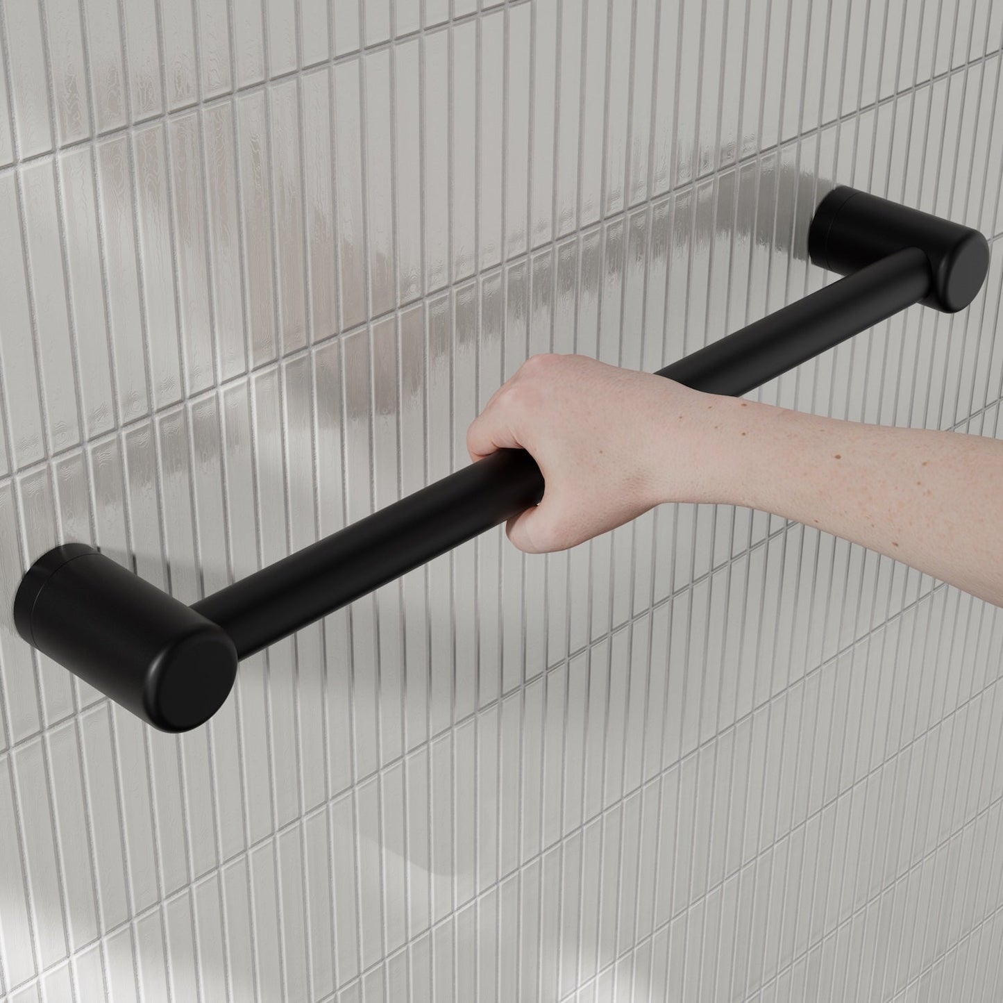 Nero Mecca Care 25mm Grab Rail 450mm Matte Black