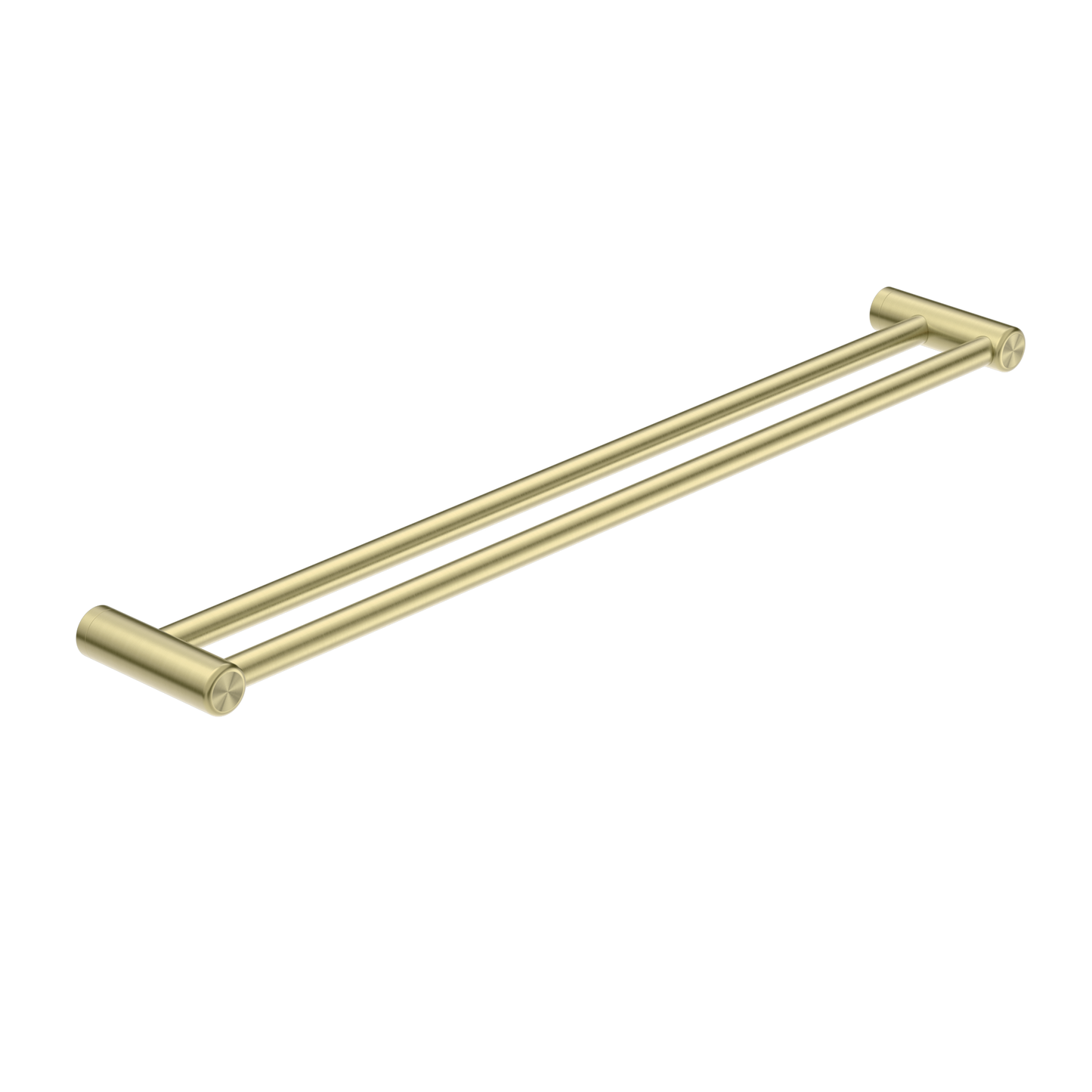 Nero Mecca Care 25mm Double Towel Grab Rail 900mm Brushed Gold