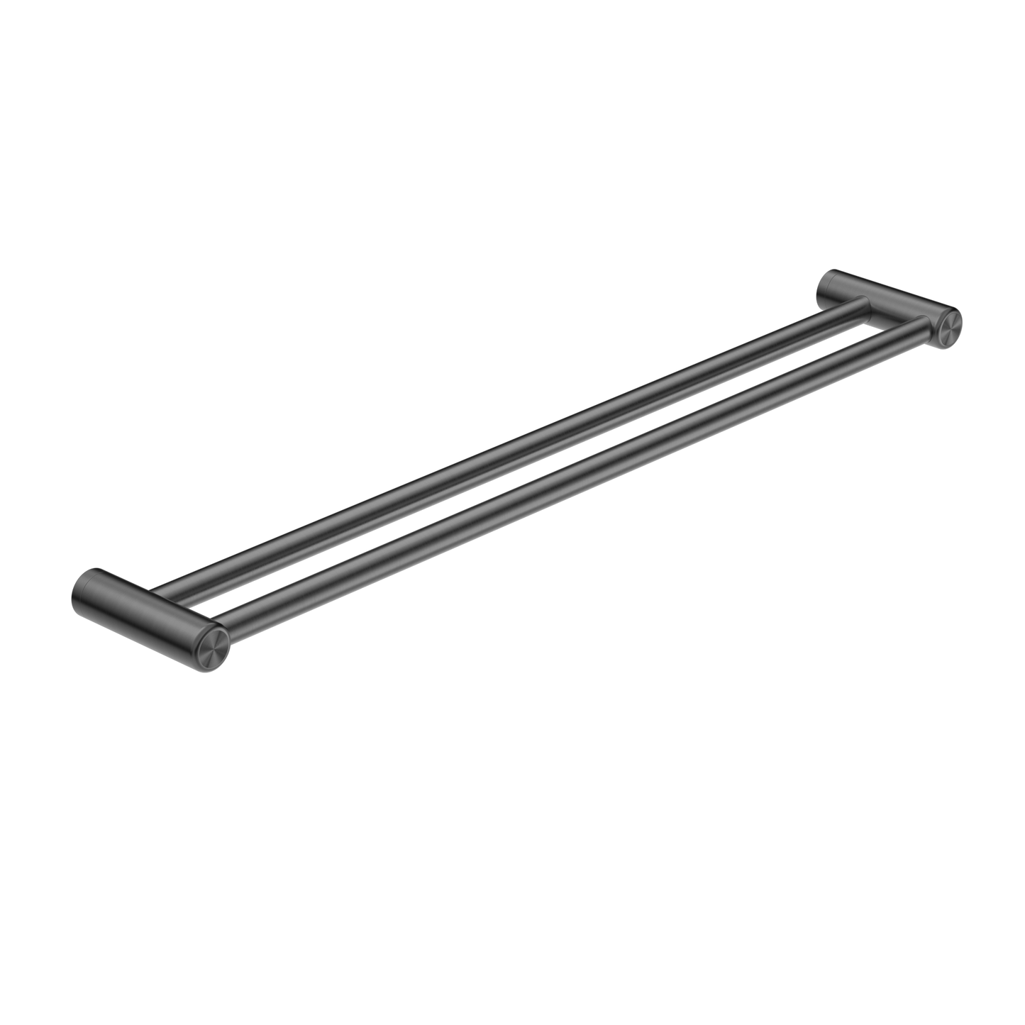 Nero Mecca Care 25mm Double Towel Grab Rail 900mm Gun Metal