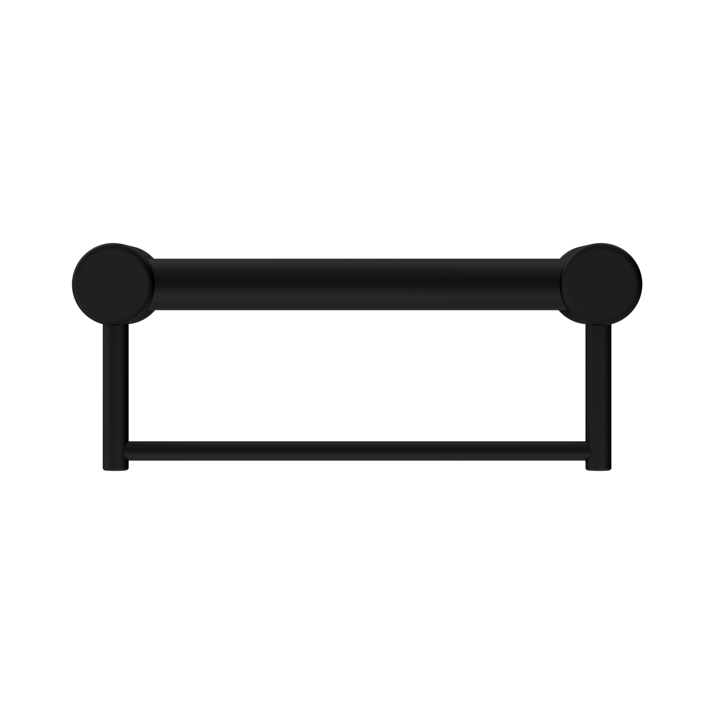 Mecca Care 32mm Grab Rail With Towel Holder 300mm Matte Black