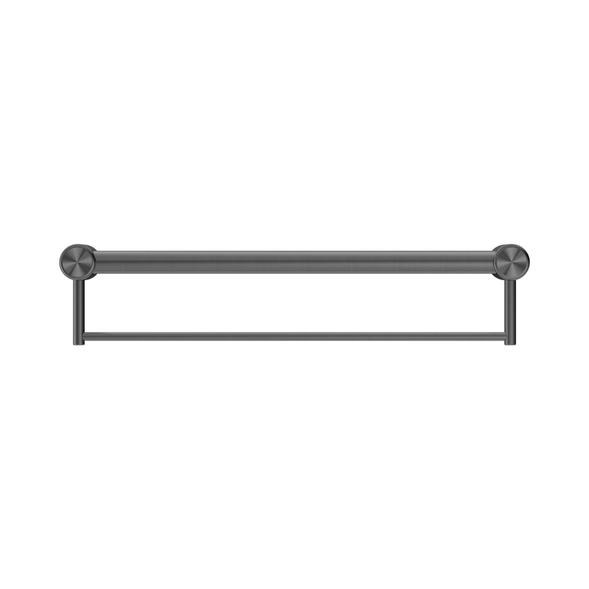 Mecca Care 32mm Grab Rail With Towel Holder 600mm Gun Metal