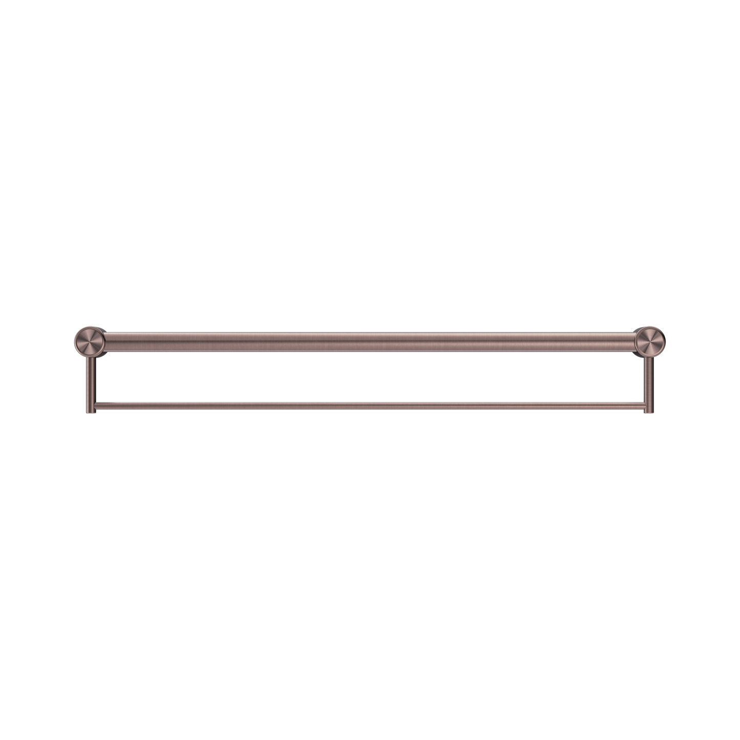 Mecca Care 32mm Grab Rail With Towel Holder 900mm Brushed Bronze