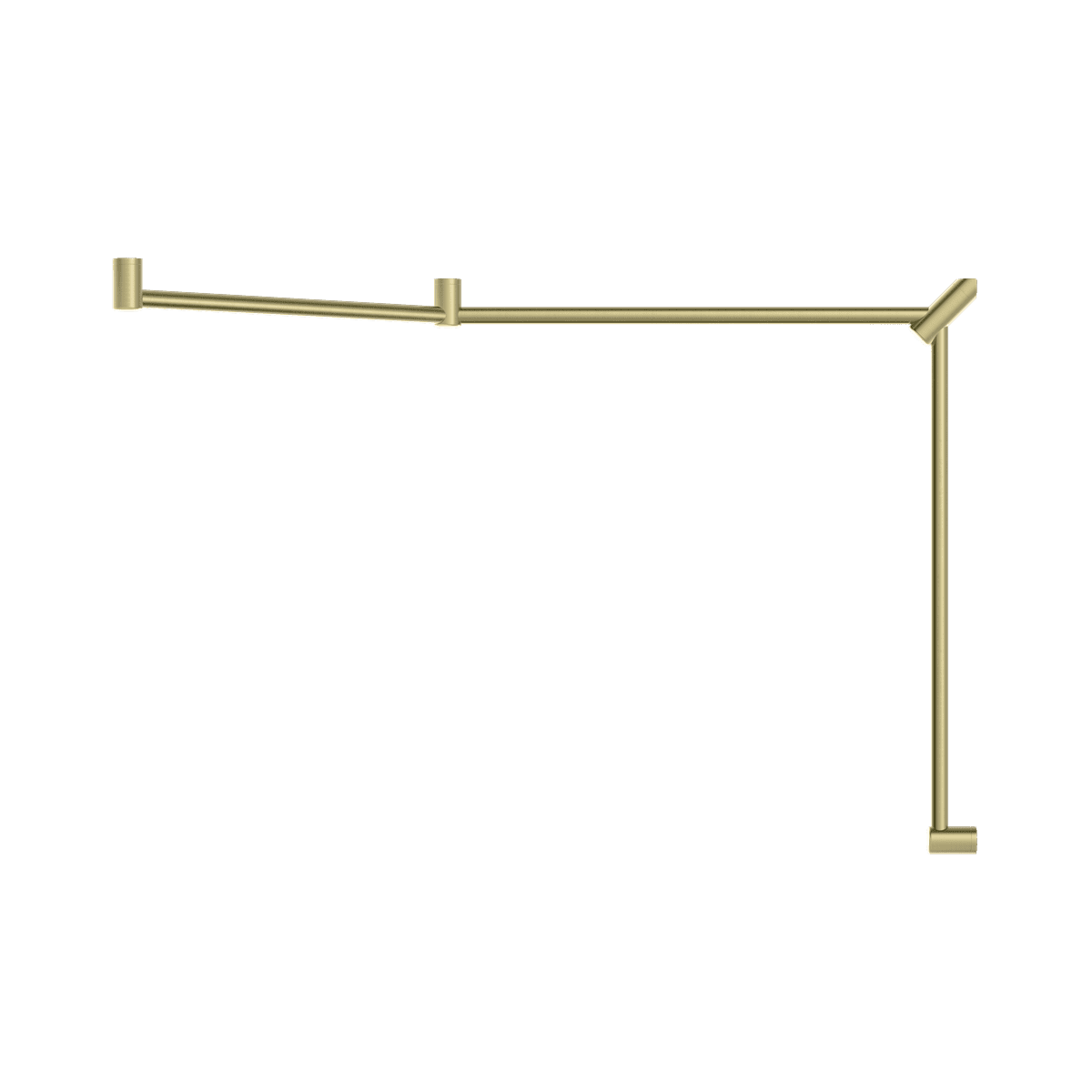 Mecca Care 32MM Dda Toilet Grab Rail Set 45 Degree Continuous 750X965X1025MM - Reno Spares