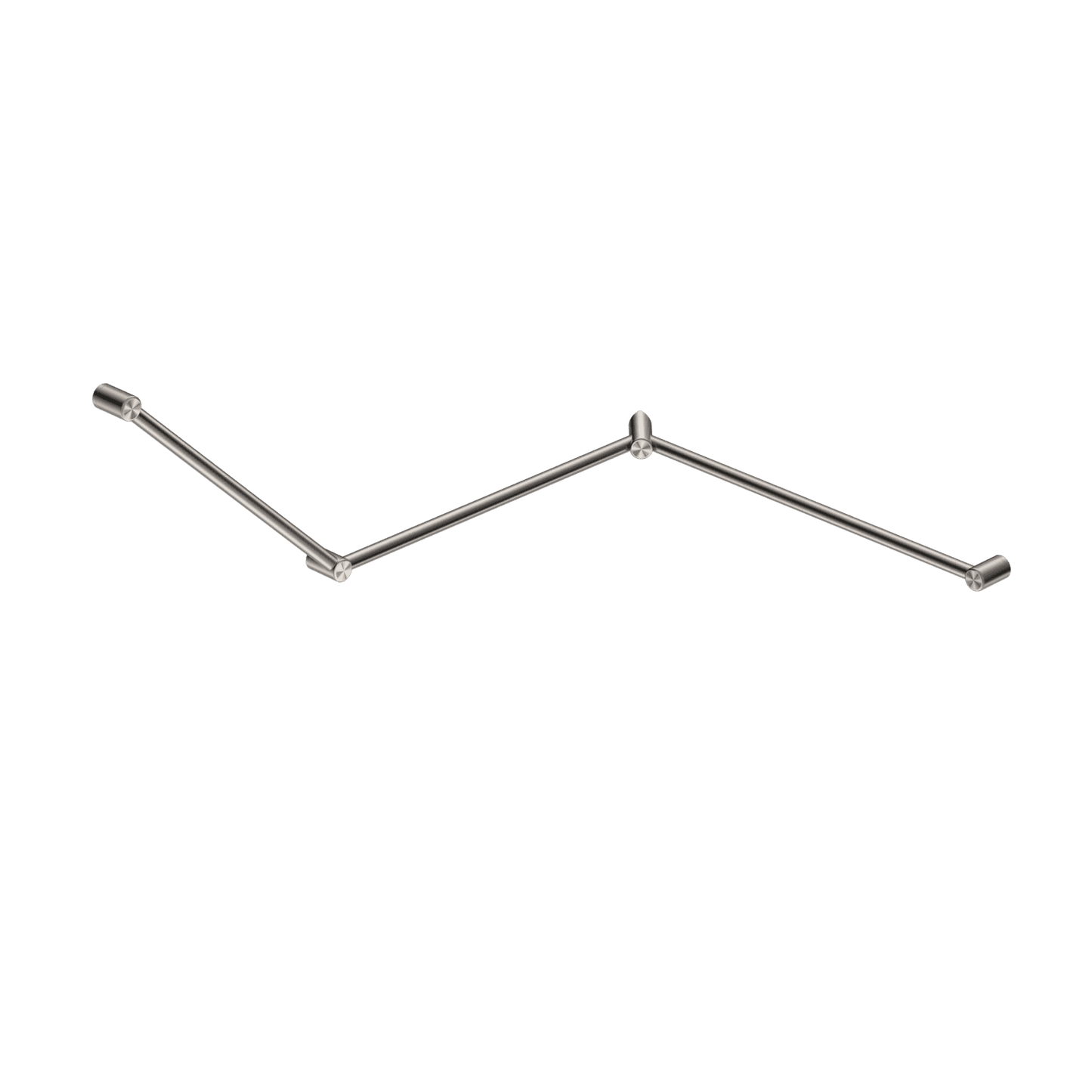 Mecca Care 32MM Dda Toilet Grab Rail Set 45 Degree Continuous 750X965X1025MM - Reno Spares