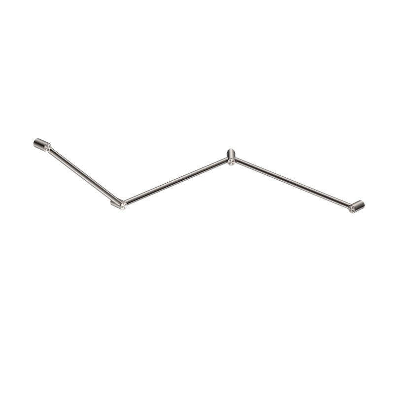 *Nero Mecca Care 32mm DDA Toilet Grab Rail Set 45 Degree Continuous 750X965X1025mm