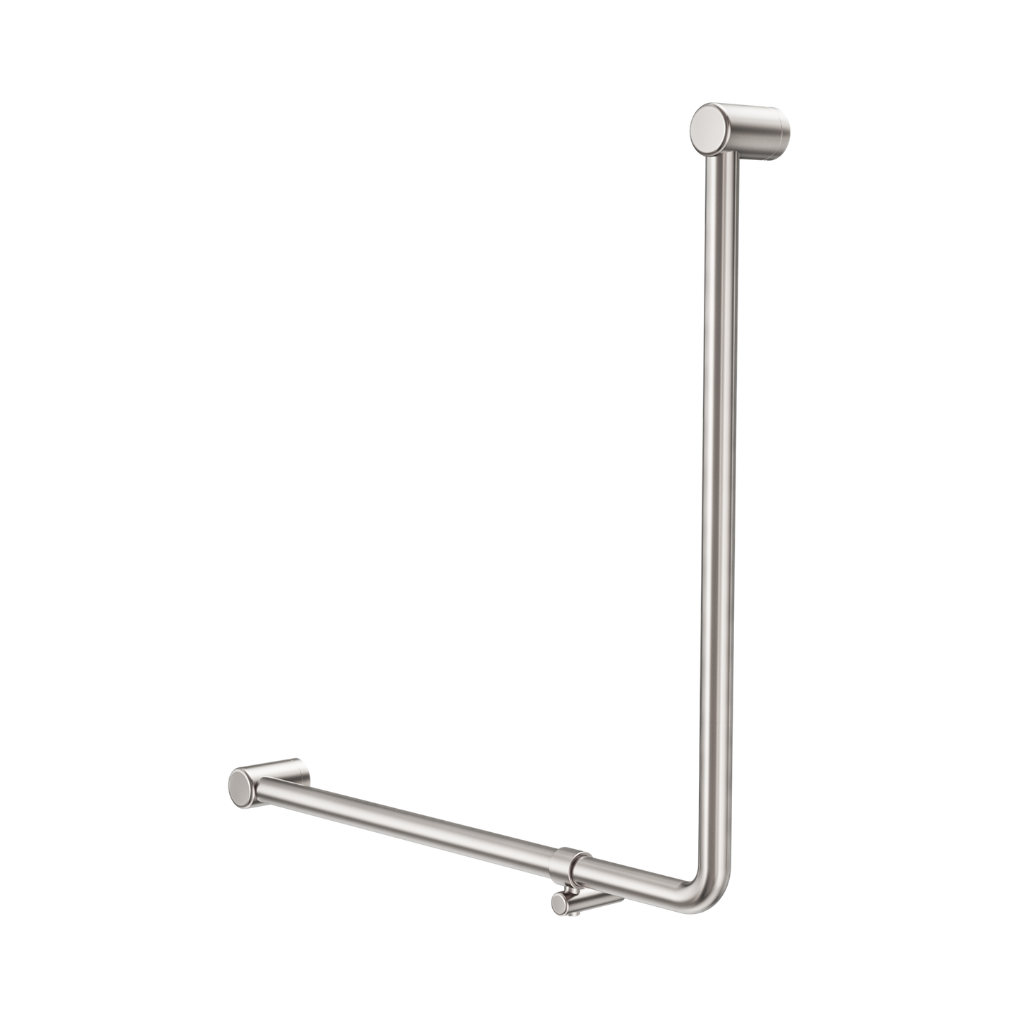 Mecca Care 32mm 90 Degree NZ4121 Accessible Toilet Grab Rail 750X750mm Brushed Nickel