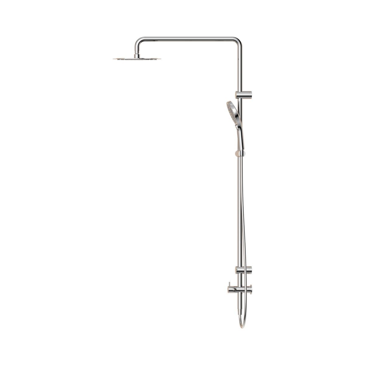 Mecca Care 25mm Grab Rail 900mm Twin Shower Set Chrome