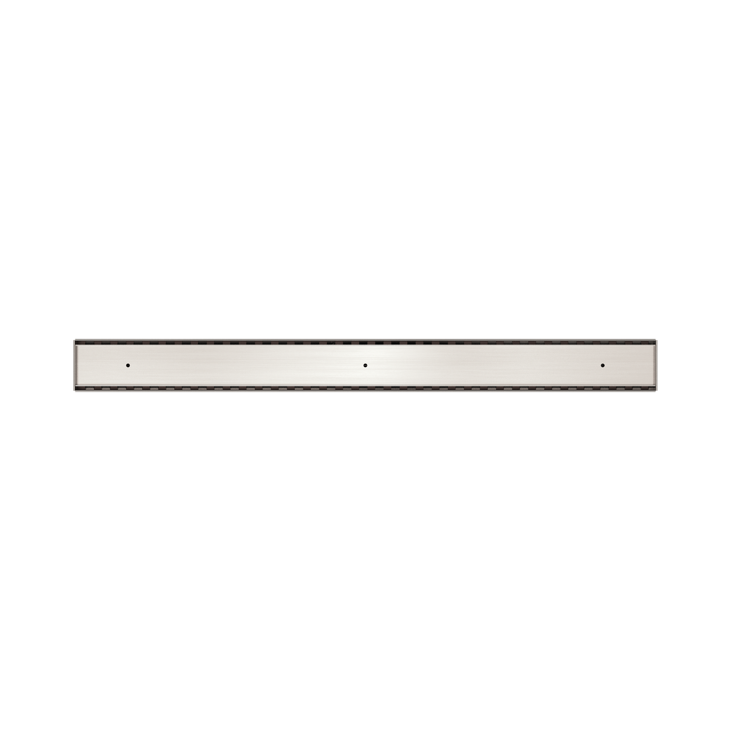 Tile Insert V Channel Floor Grate 50mm Outlet Without Outlet And Hole Saw Brushed Nickel