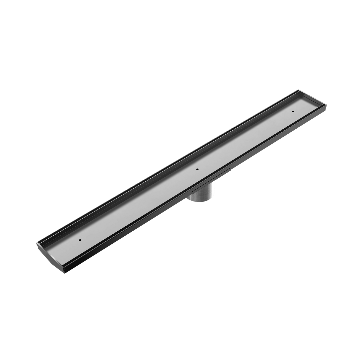 Tile Insert V Channel 900x106mm Floor Grate 80mm Outlet Gun Metal