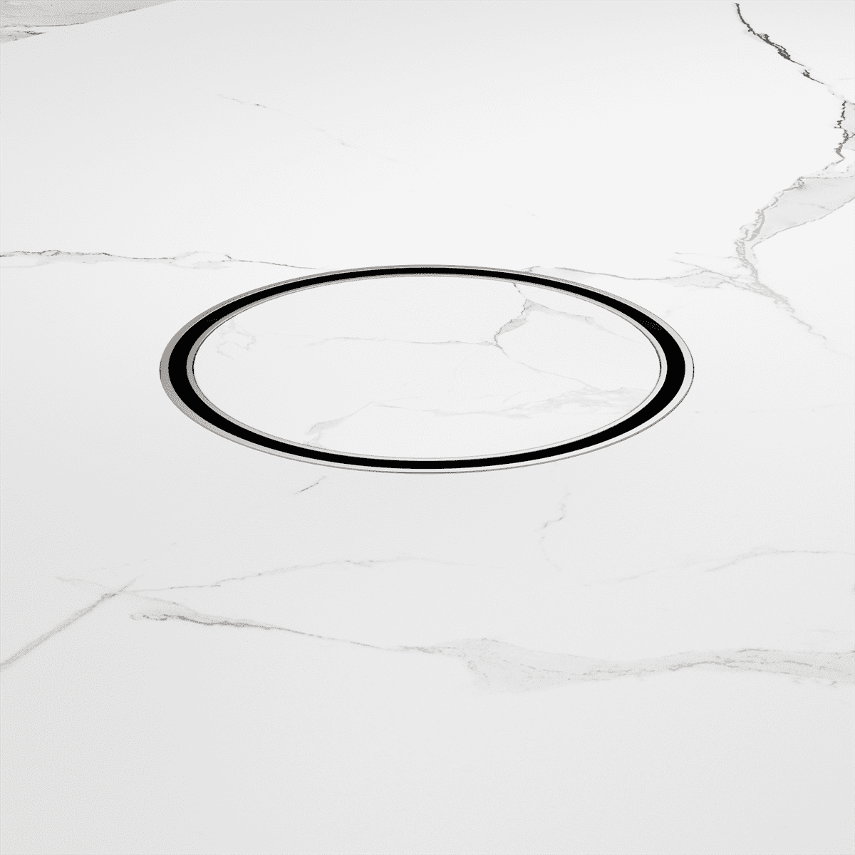 130MM Round Tile Insert Floor Waste 80MM Outlet - Reno Spares
